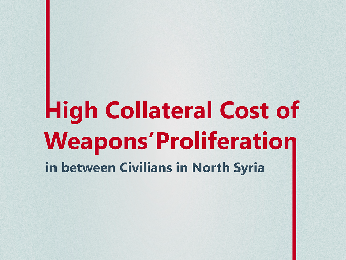 High Collateral Cost of Weapons’ Proliferation in between Civilians in North Syria
